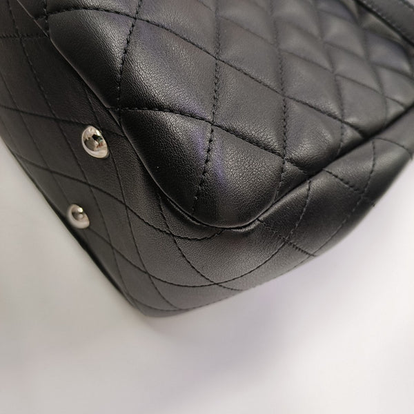Quilted Calfskin Large Black