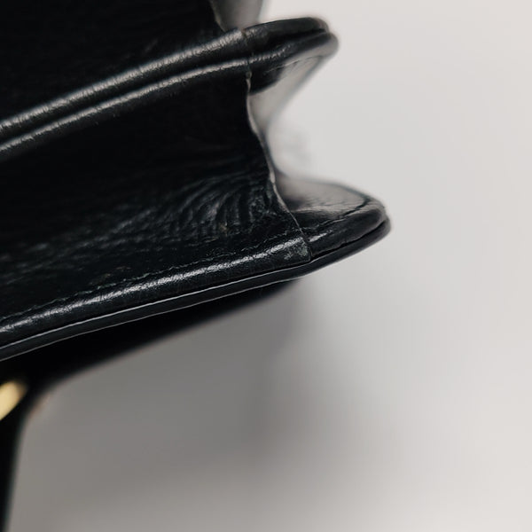 Interlocking G Small Calfskin Black