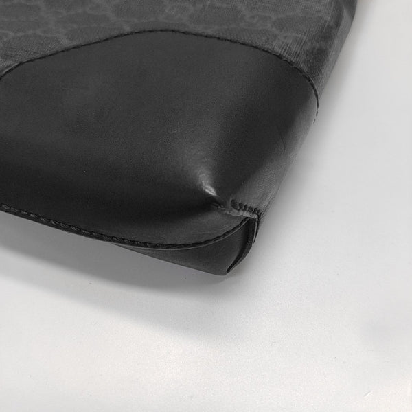 GG Supreme Monogram Coated Canvas Gray