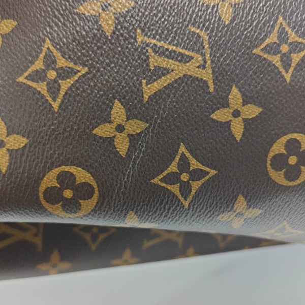 NÉONOÉ MM Monogram Coated Canvas Brown