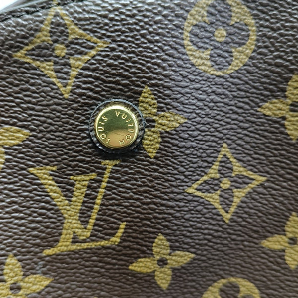 MONTAIGNE MM Monogram Coated Canvas Brown