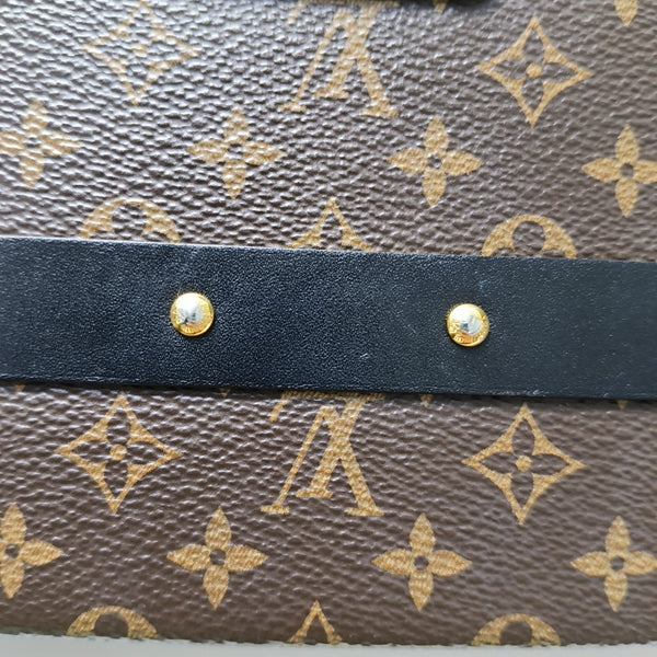 PETITE MALLE Monogram Coated Canvas Brown