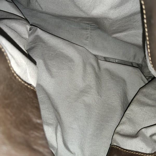 Calfskin Tote Bag Brown