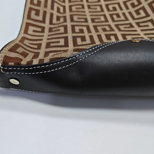 Fabric Shoulder Bag Brown