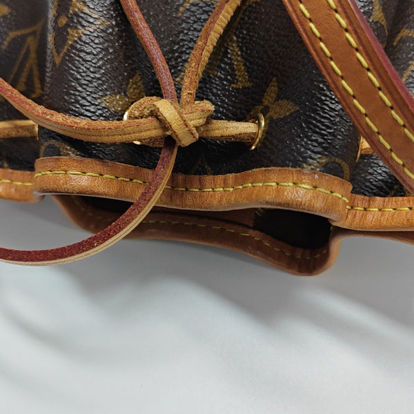 NÉONOÉ Nano Monogram Coated Canvas Brown