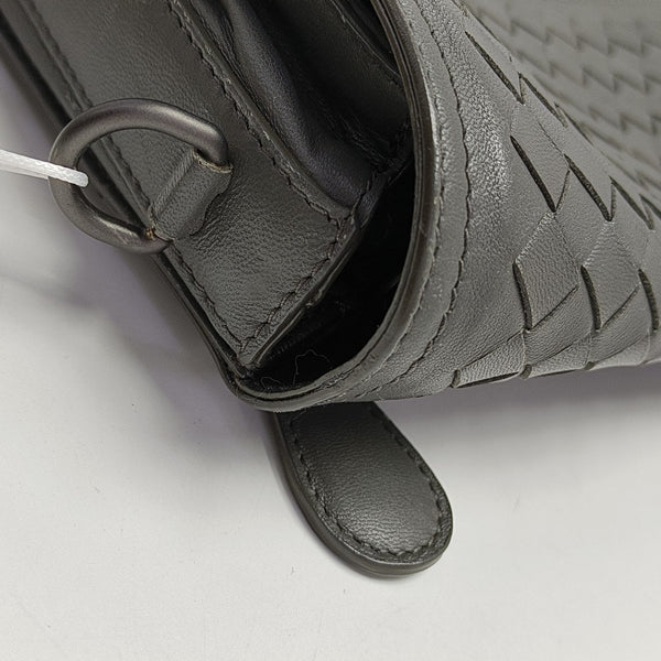 Calfskin Shoulder Bag Gray