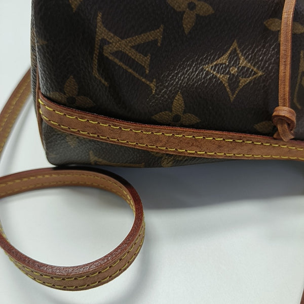 NÉONOÉ Nano Monogram Coated Canvas Brown
