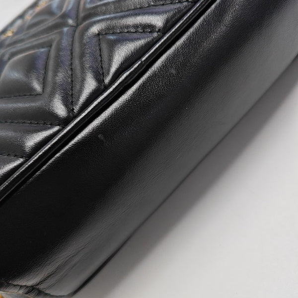 Quilted Calfskin Shoulder Bag Black