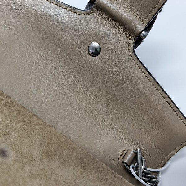 Dionysus Super Mini Monogram Coated Canvas Beige