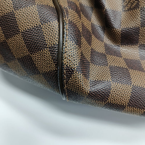 SISTINA MM Damier Ebene Coated Canvas Brown