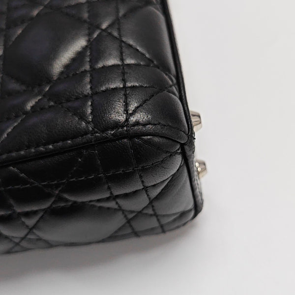 Lady Dior Mini Quilted Lambskin Black