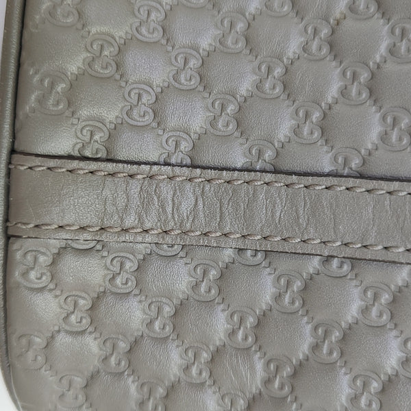 Microguccissima Monogram Calfskin Gray