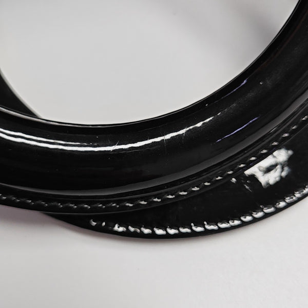 Lady Dior Medium Cannage Patent Leather Black