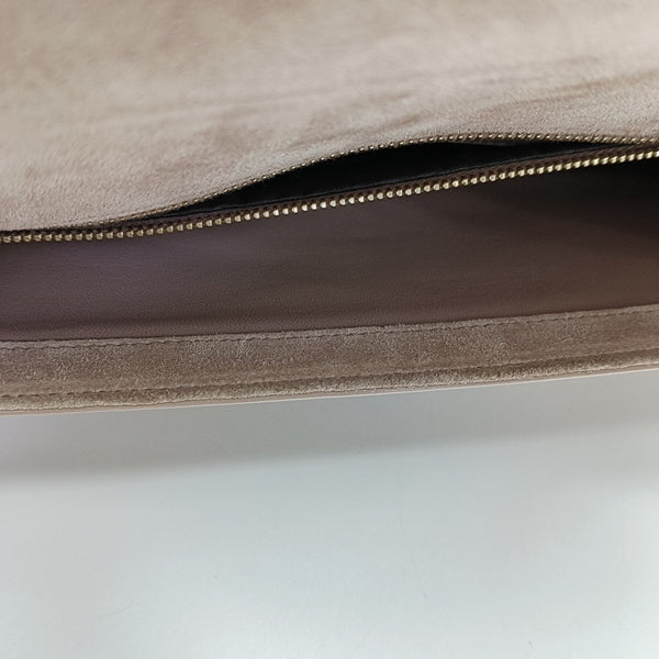 Monogram Calfskin Clutch Pink