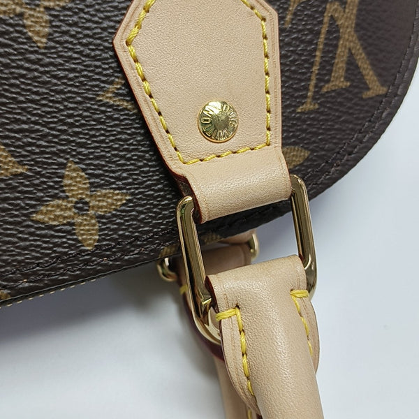 ALMA BB Monogram Coated Canvas Brown