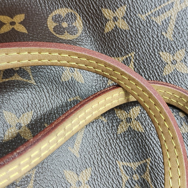 NEVERFULL MM Monogram Coated Canvas Brown