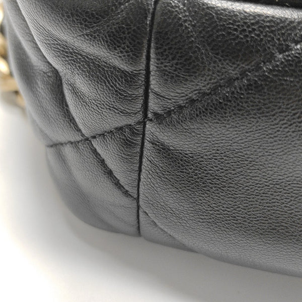 CHANEL 19 Small Quilted Lambskin Black