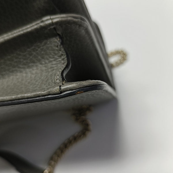Interlocking G Small Calfskin Gray