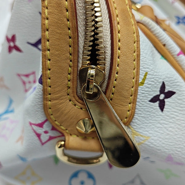 COURTNEY MM Monogram Coated Canvas White