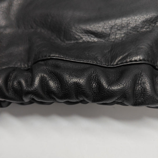 Leather Backpack Black