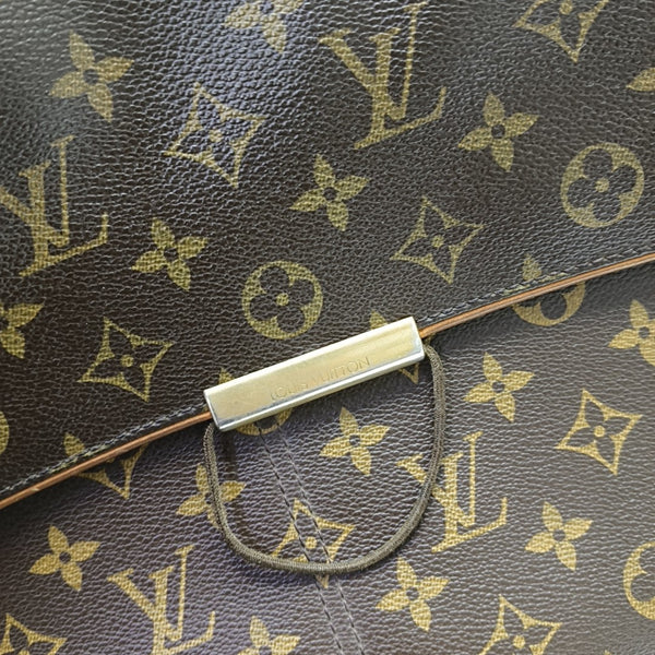 VALMY Monogram Coated Canvas Brown