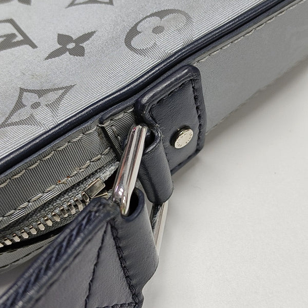 ALPHA Monogram Coated Canvas Silver