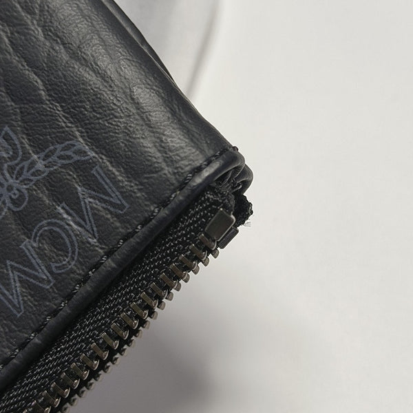 LIZ Monogram Coated Canvas Black