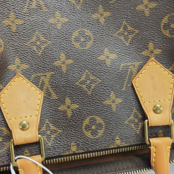 SPEEDY 30 Monogram Coated Canvas Brown