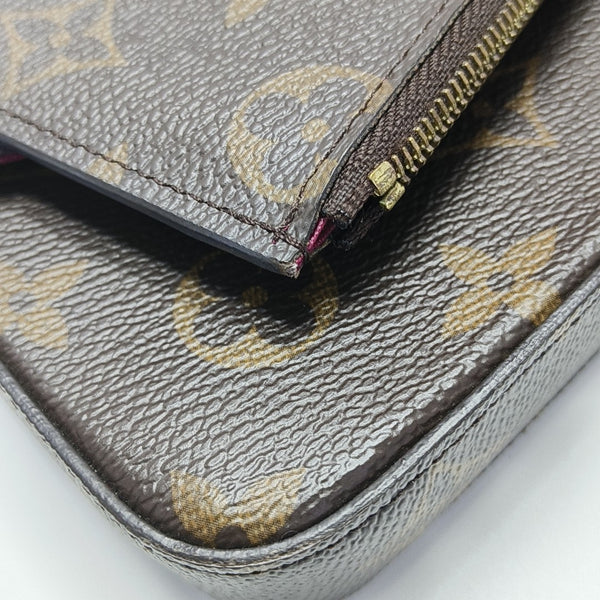 FÉLICIE Monogram Coated Canvas Brown