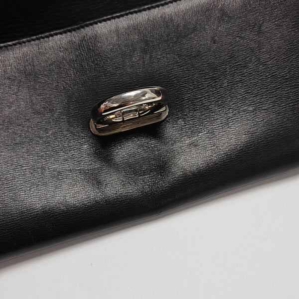 Calfskin Shoulder Bag Black
