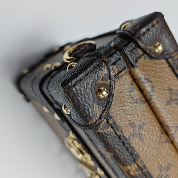 PETITE MALLE Monogram Coated Canvas Brown
