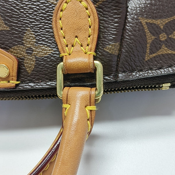 TURENNE Nano Monogram Coated Canvas Brown