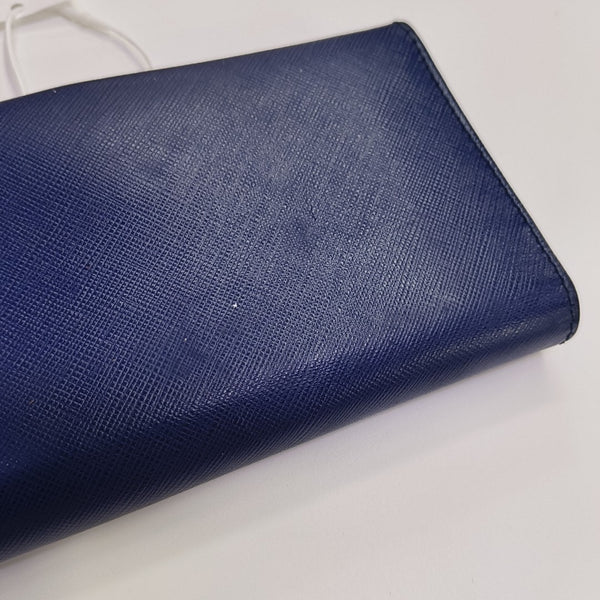 Calfskin Wallet Blue