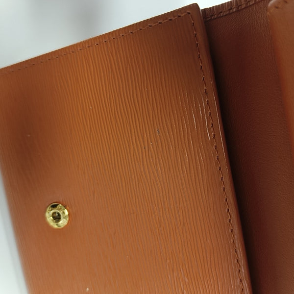 Saffiano Calfskin Wallet Orange