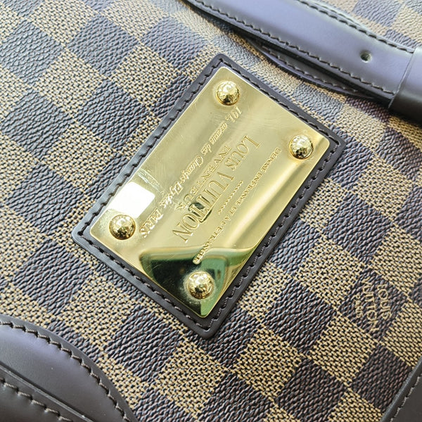 HAMPSTEAD MM Damier Ebene Coated Canvas Brown