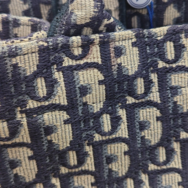 Book Tote Medium Oblique Canvas Blue