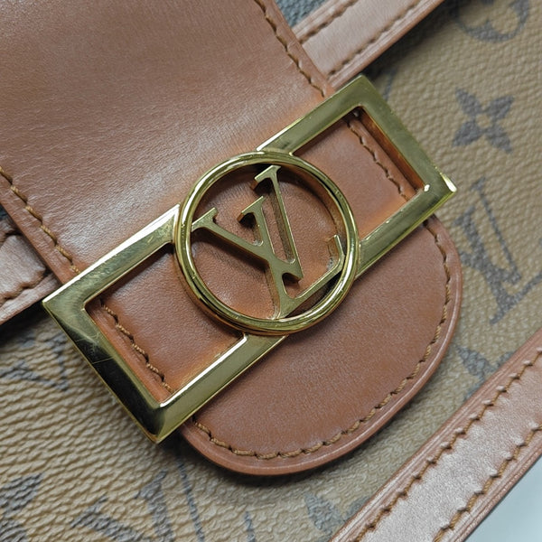 DAUPHINE MM Monogram Coated Canvas Brown