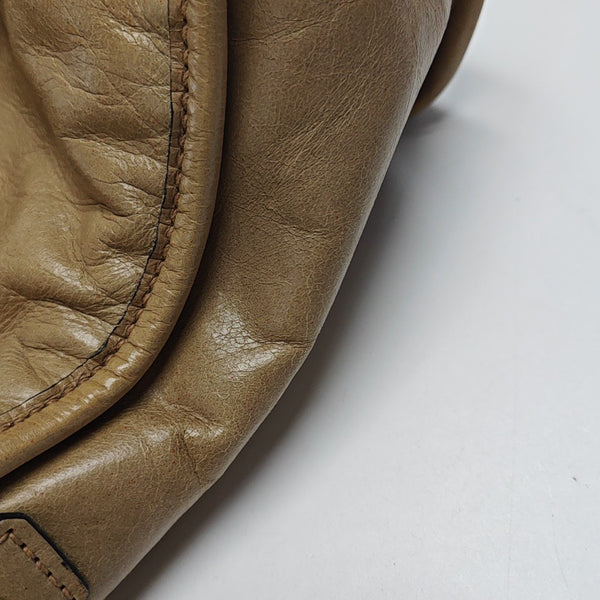 Shoulder Strap Calfskin Beige