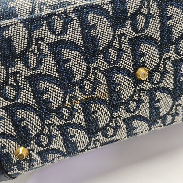 Vintage Tote Oblique Fabric Gray