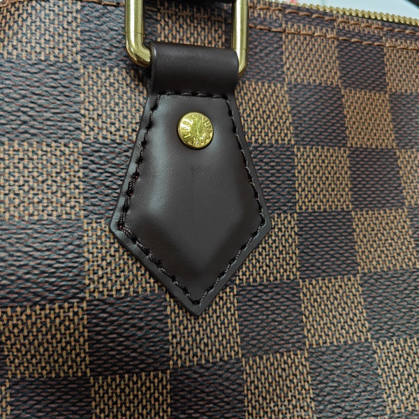 SPEEDY 25 Damier Ebene Coated Canvas Brown