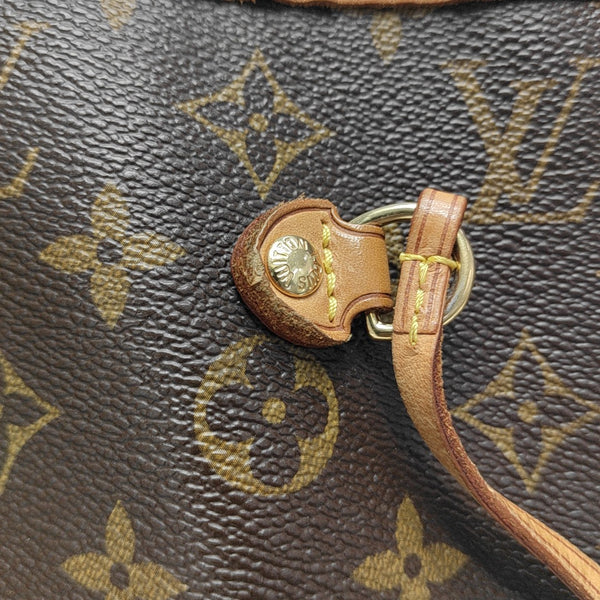 NEVERFULL MM Monogram Coated Canvas Brown