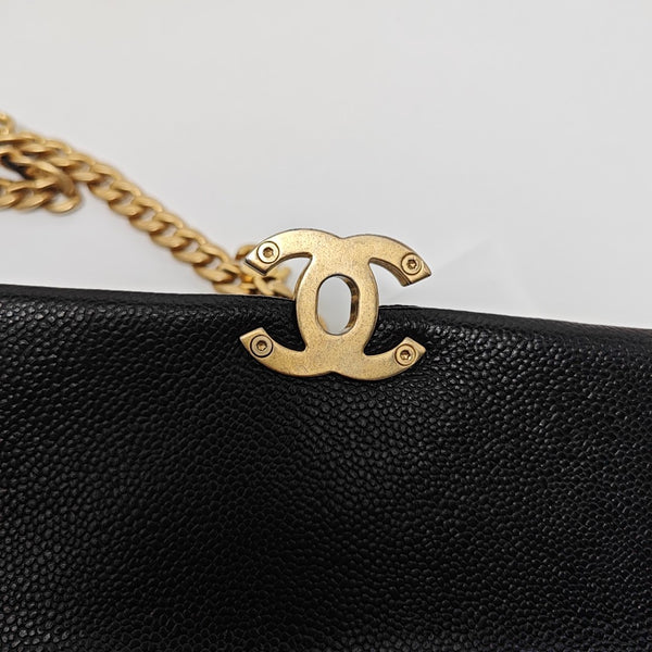 Caviar Quilted Grained Calfskin Black
