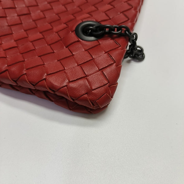 Calfskin Top Handle Bag Red