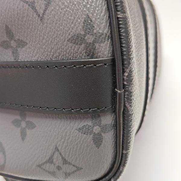 KEEPALL 25 Monogram Coated Canvas Black