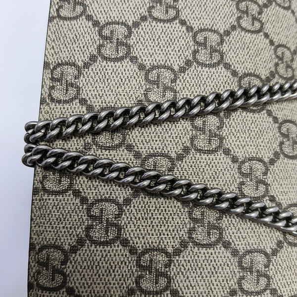 Authenticated pre-owned Dionysus Super Mini Monogram Coated Canvas Beige - Shoulder Bag at Looply