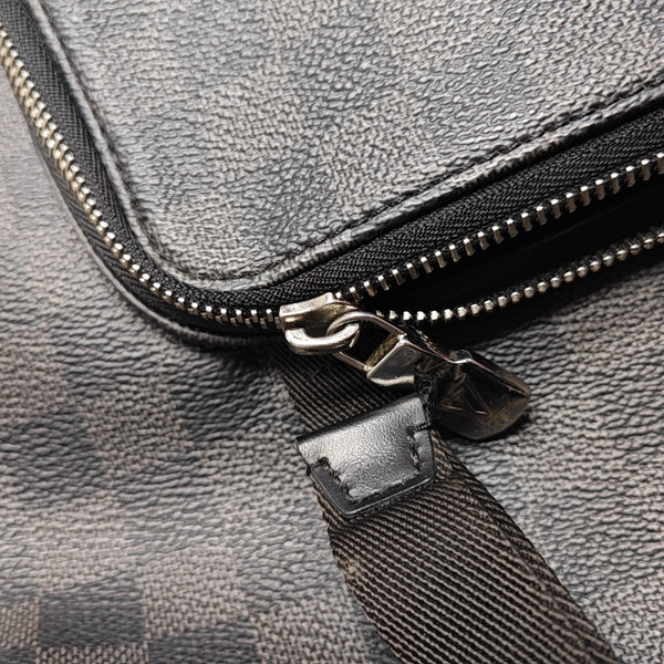 ZACK Damier Graphite Coated Canvas Gray
