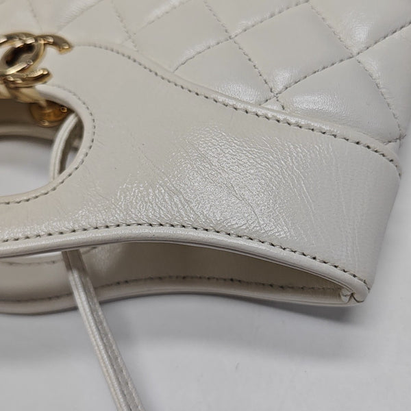 CHANEL 31 Mini Quilted Lambskin White