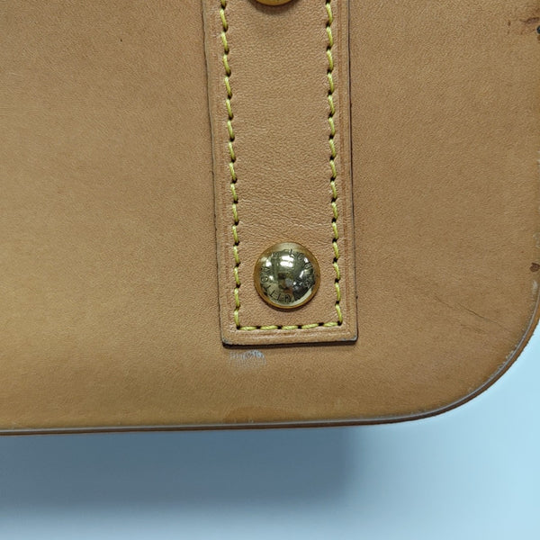 ALMA BB Monogram Coated Canvas Brown