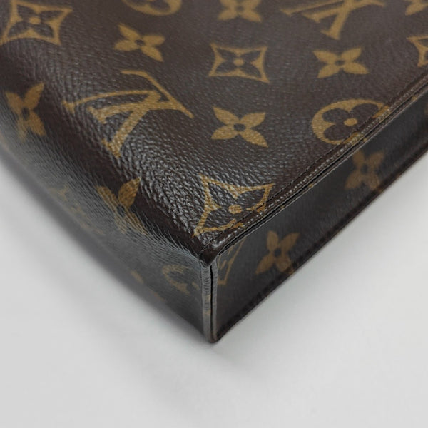TOILET POCKET 26 Monogram Coated Canvas Brown