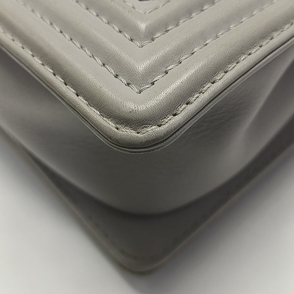 BOY CHANEL Medium Quilted Calfskin Gray
